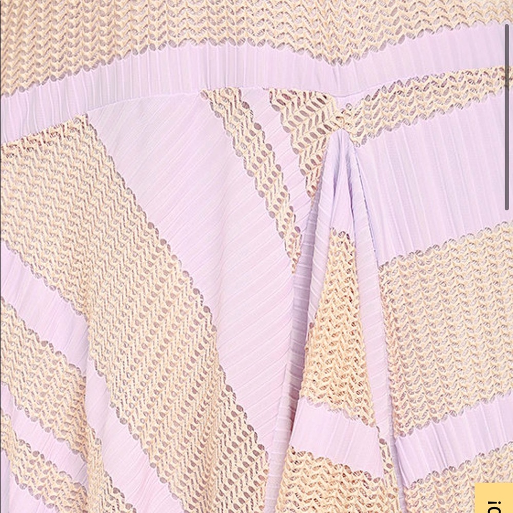 Free People Adrien Lavender Striped Midi Dress - Picture 6 of 8